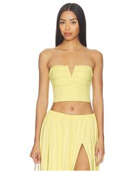 Susana Monaco - V Wire Pleated Crop Tube - Lyst