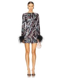 Bronx and Banco - Tokyo Feather Mini Dress - Lyst