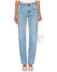 aligrace - Classic Relaxed Customs Straight Jeans - Lyst