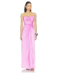 AMUR - Kaylani Pleated Gown - Lyst