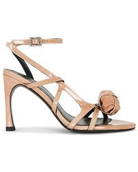 ROTATE BIRGER CHRISTENSEN - High Heel Patent Leather Sandal - Lyst