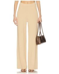 AEXAE - Fine Knit Ribbed Straight Leg Pant - Lyst