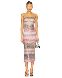 Le Superbe - Shibori Stripe Tube Dress - Lyst
