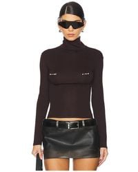 Lado Bokuchava - Pierced Hardware Turtleneck Knit Top - Lyst