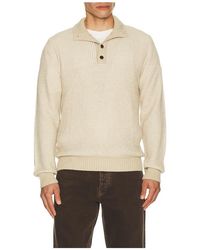 Faherty - Quarter Button Sweater - Lyst