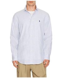 Polo Ralph Lauren - Long Sleeve Stretch Linen Sport Shirt Stripe - Lyst