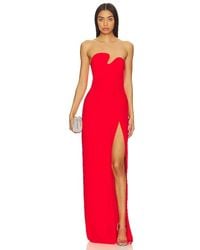 Amanda Uprichard - Trägerloses Abendkleid Puzzle - Lyst