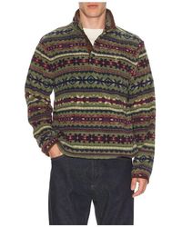 Polo Ralph Lauren - Vintage Poly Fleece Knit Mockneck Pullover - Lyst