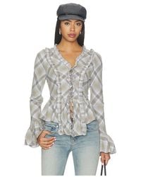 Lioness - Odette Long Sleeve Top En Color Gris Talla (También En M, S, Xl, Xs, Xxs) - Lyst