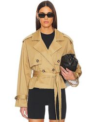 FAVORITE DAUGHTER - The Cropped Charles Trench Coat - Lyst