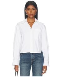 Anine Bing - Scott Cropped Shirt - Lyst