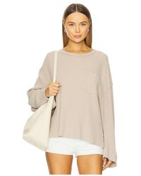 Free People - X We The Free Dawson Pocket Thermal In Neutral - Lyst
