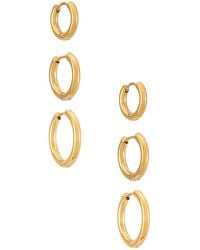 Shashi - Triples Hoop Set Of 3 - Lyst