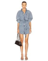 GOOD AMERICAN - Denim Romper - Lyst