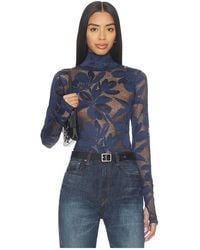 AFRM - Zadie Crochet Floral Top - Lyst