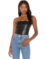 Susana Monaco - Faux Leather Tube Top - Lyst