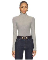 PERFECTWHITETEE - Cindy Stripe Jersey Turtleneck - Lyst