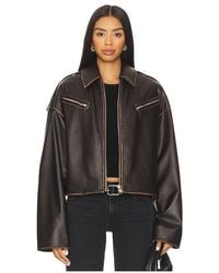 Lovers + Friends - Esther Faux Leather Jacket - Lyst