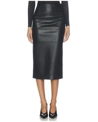 Lovers + Friends - Rey Faux Leather Midi Skirt - Lyst