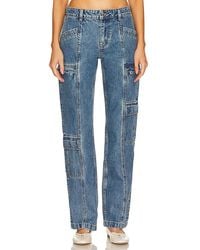 GRLFRND - Naomi Low Rise Slim Cargo - Lyst