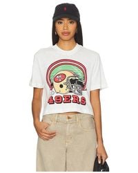 Junk Food - 49Ers Game Time Crop Tee - Lyst