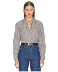 Polo Ralph Lauren - Cotton Long Sleeve Blouse - Lyst