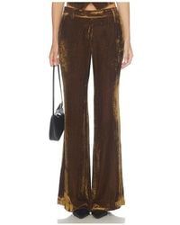 Courtney Zheng - Silk Velvet Corduroy Pants - Lyst