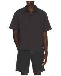 Percival - Rowan Seersucker Boxy Shirt - Lyst