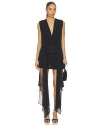 Blumarine - Georgette Dress With Jersey - Lyst