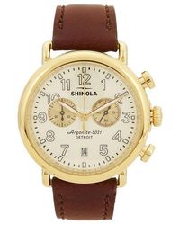 Shinola - Runwell Chronograph 41Mm Watch - Lyst