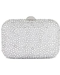 OLGA BERG - Casey Hot Fix Encrusted Clutch - Lyst