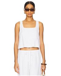 Bella Dahl - Square Neck Button Back Tank - Lyst