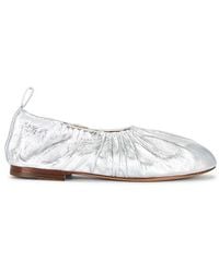 Mansur Gavriel - Ruched Ballerina Flat - Lyst