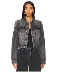 GRLFRND - Fitted Rigid Denim Jacket - Lyst