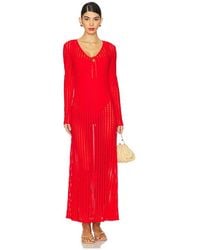 Jonathan Simkhai - Midikleid Mit Tropfenausschnitt Elton - Lyst