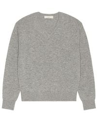 DUNST - Cashmere V-Neck Sweater - Lyst