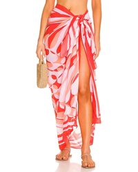 Seafolly Poolside pareo coverup - Rosa
