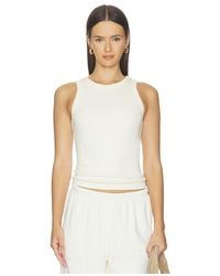 PERFECTWHITETEE - Daphne Structured Rib High Neck Tank - Lyst