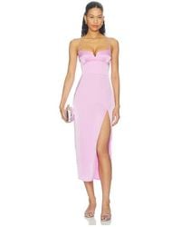 Amanda Uprichard - Lyra Midi Dress - Lyst