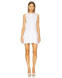 Theory - Minivestido Sin Mangas Con Botones En Color Blanco Talla (También En M, S, Xl) - Lyst