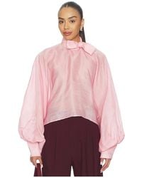 La Fuori - Tie-Up Top - Lyst