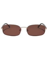 DIFF - X Rachael Kirkconnell Metal Rectangle Sunglasses - Lyst