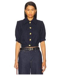 L'Agence - Chaqueta Manga Corta Cove En Color Azul Marino Talla (También En 00, 12, 2, 4, 6, 8) - Lyst