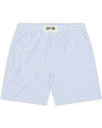 House Of Sunny - Seersucker Box Fit Shorts - Lyst
