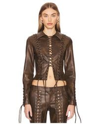 LOBA - Amantilla Faux Leather ジャケット - Lyst