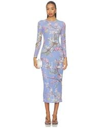 PATBO - Vestido Midi De Tul Bordado Delicata En Color Lavanda Talla (También En 10, 2, 4, 6) - Lyst