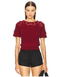 Ulla Johnson - Stella Short Sleeve Knit Top - Lyst