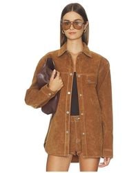 GOOD AMERICAN - The Better Than Suede Overshirt - Lyst