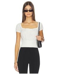 MAJORELLE - Denise Short Sleeve Sweater - Lyst