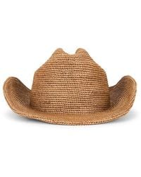 Brixton - Odessa Straw Packable Cowboy Hat - Lyst